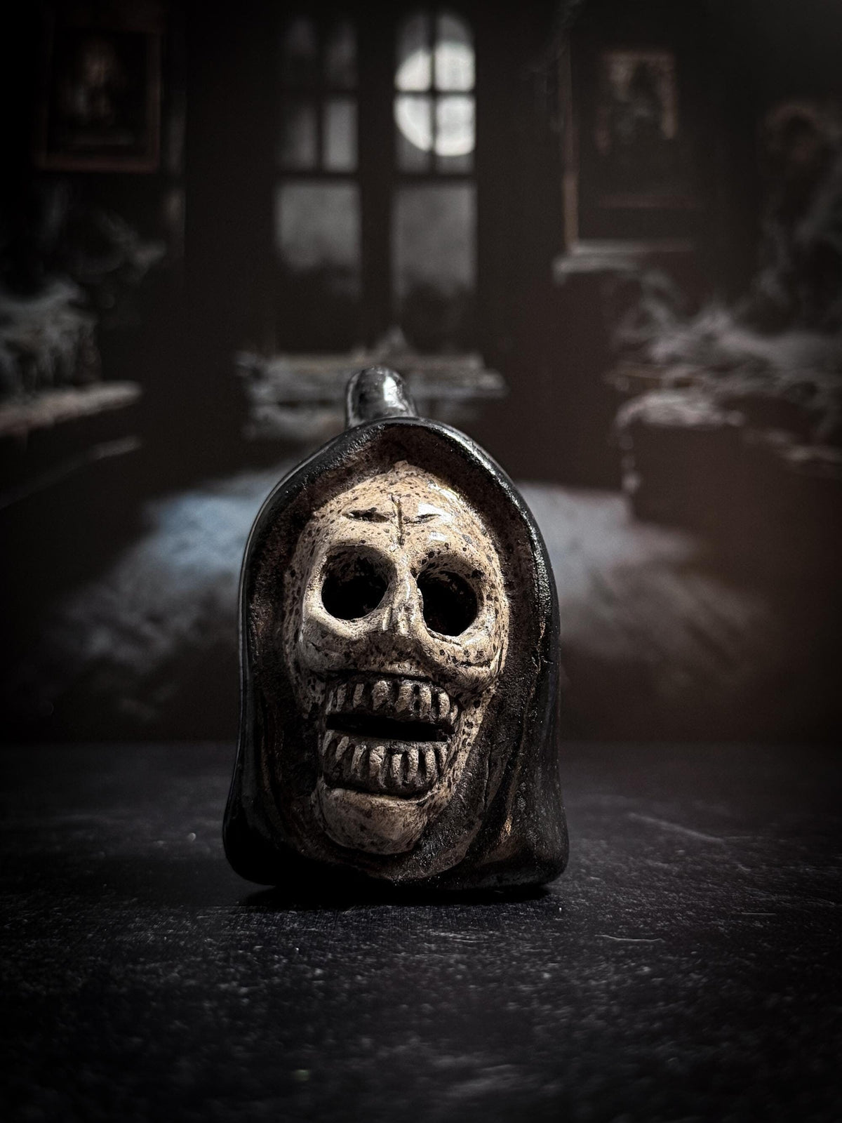 Handmade Clay Reaper Aztec Death Whistle