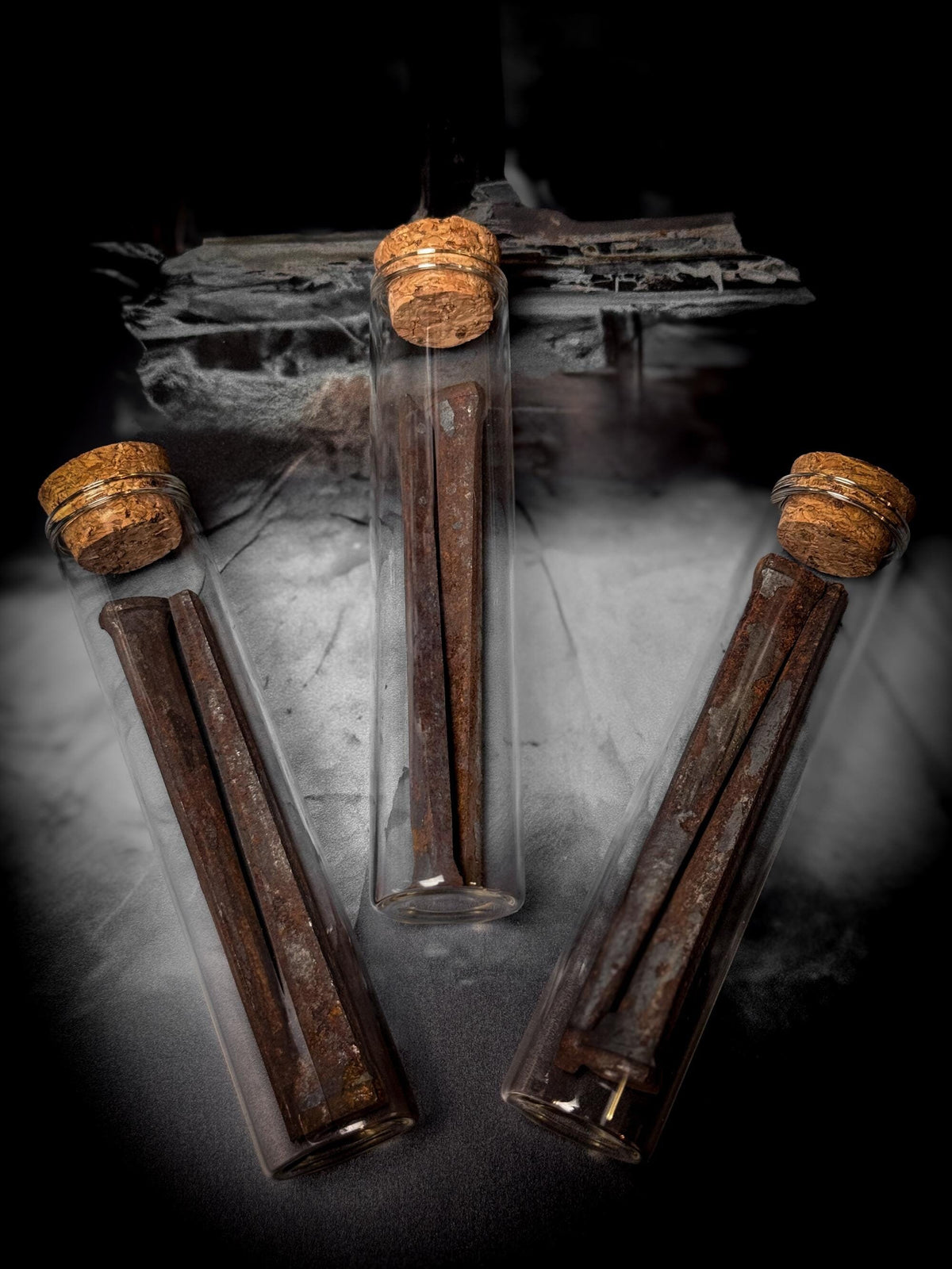 Antique "Coffin" Nail Curiosity Bottle