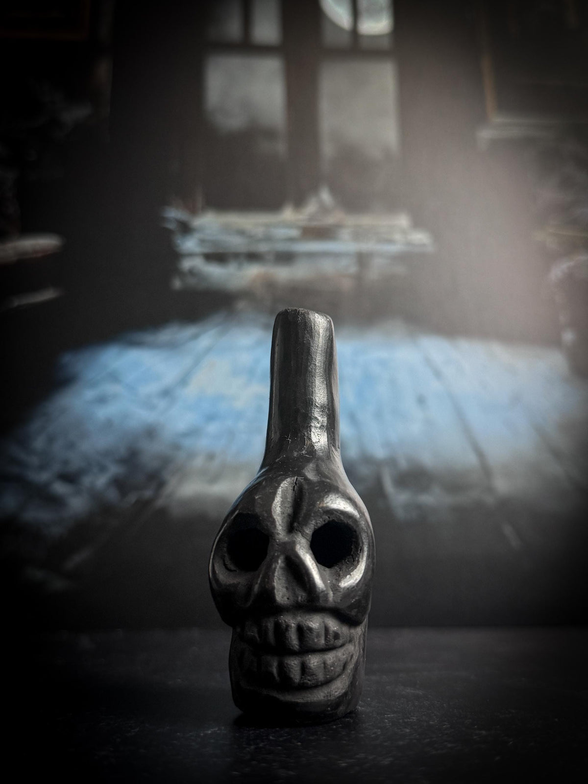 Handmade Clay Mini Aztec Death Whistle
