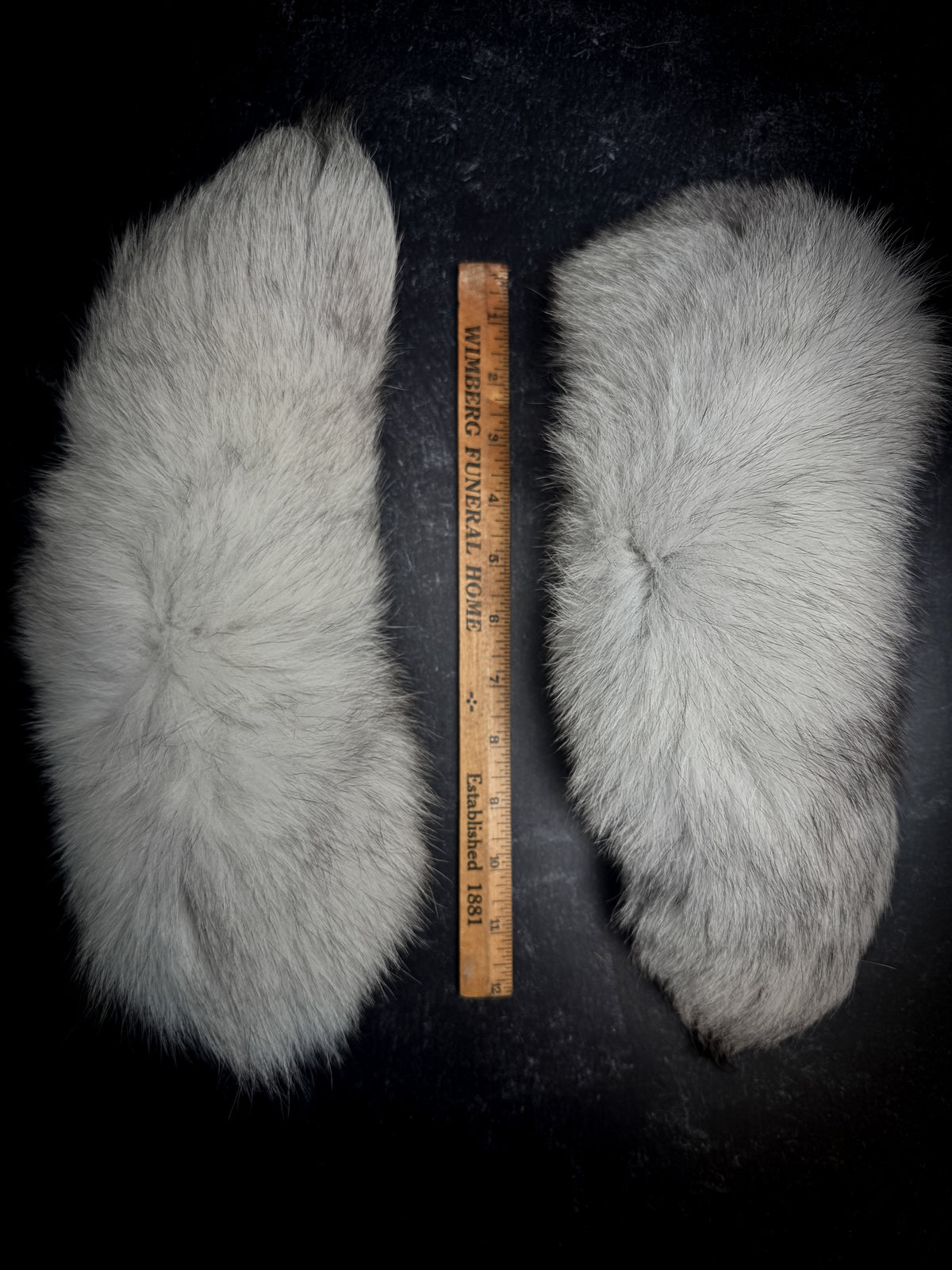 Authentic Fur Blue Fox Tail