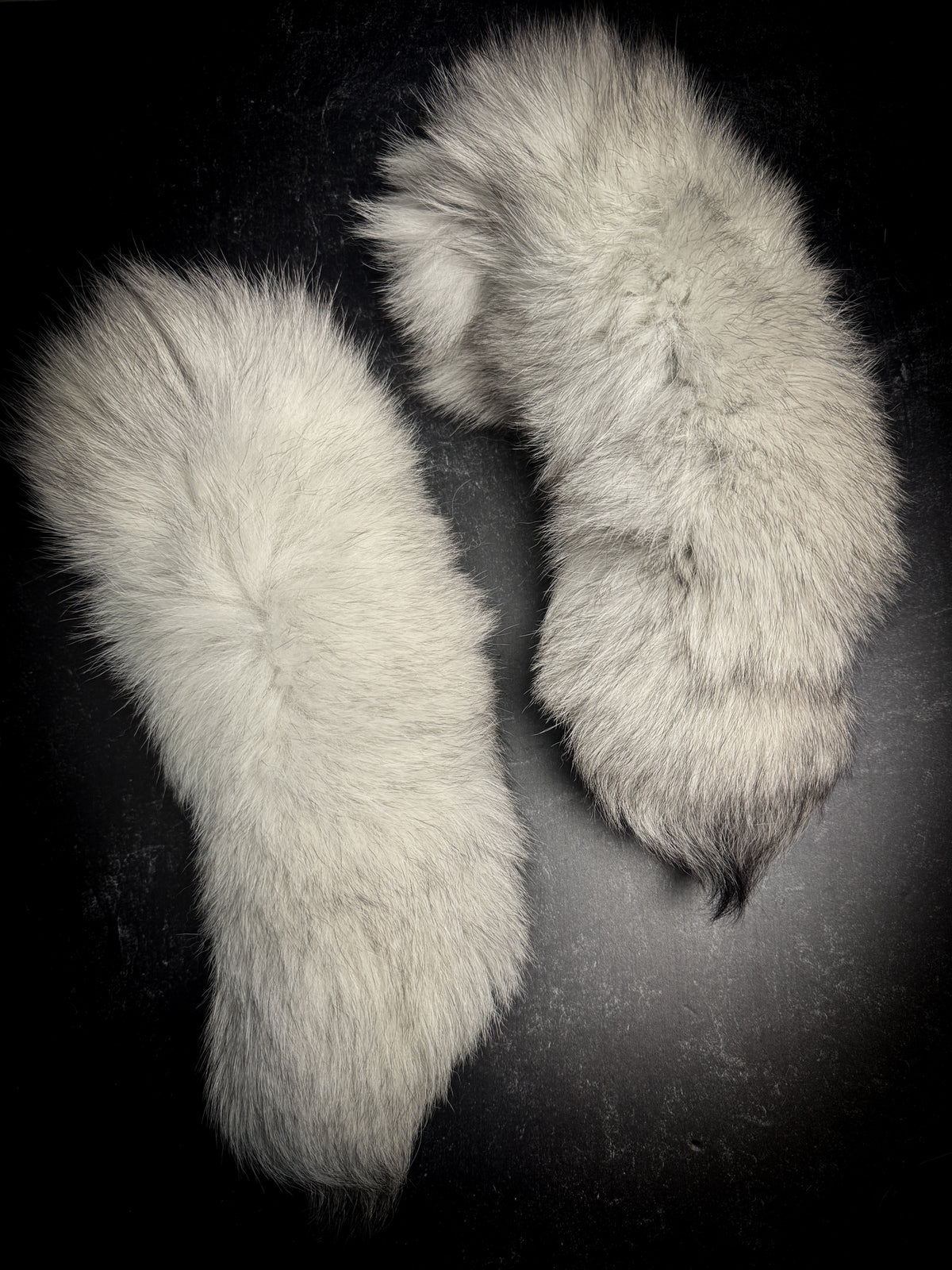 Authentic Fur Blue Fox Tail