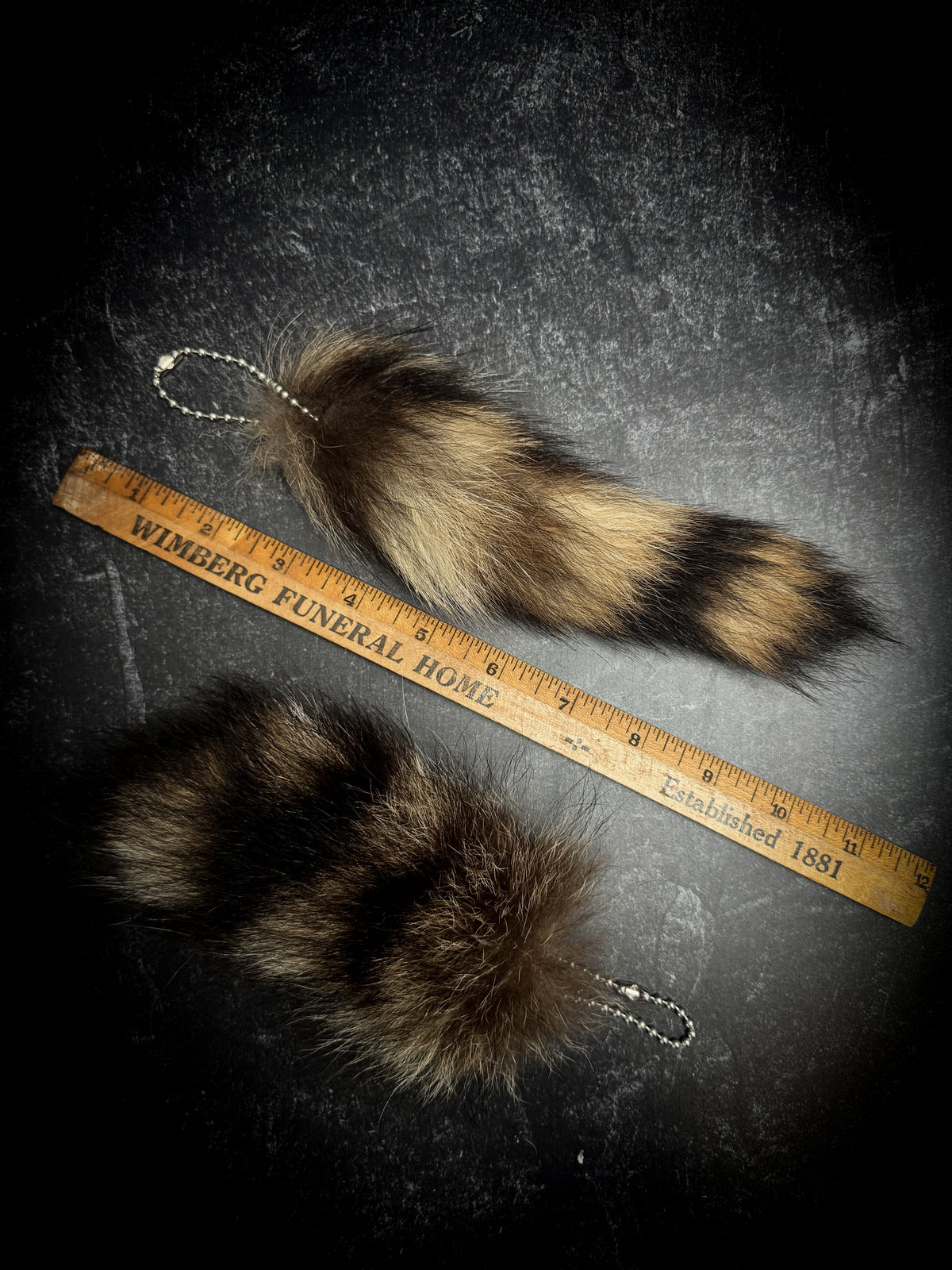 Authentic Fur Raccoon Tail