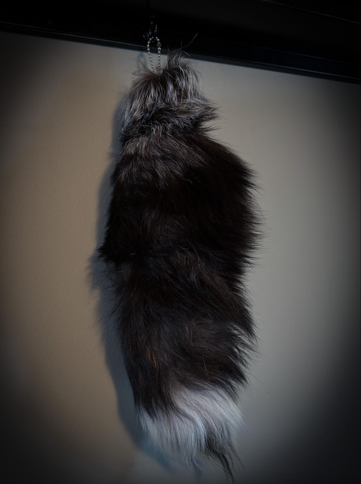 Authentic Fur Silver Fox Tail