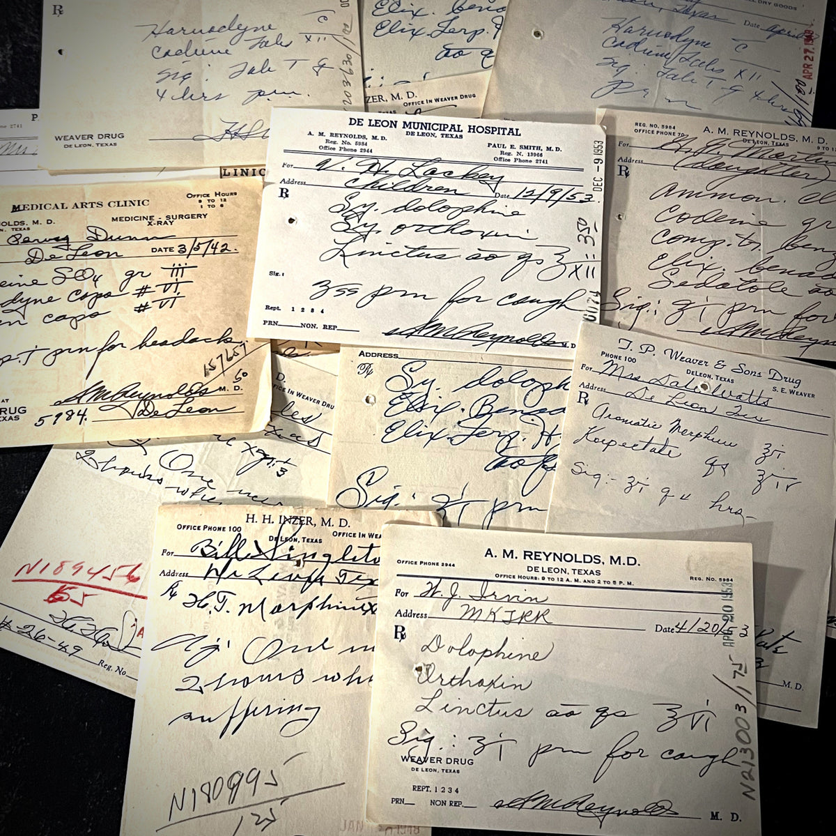 Antique Handwritten Prescriptions