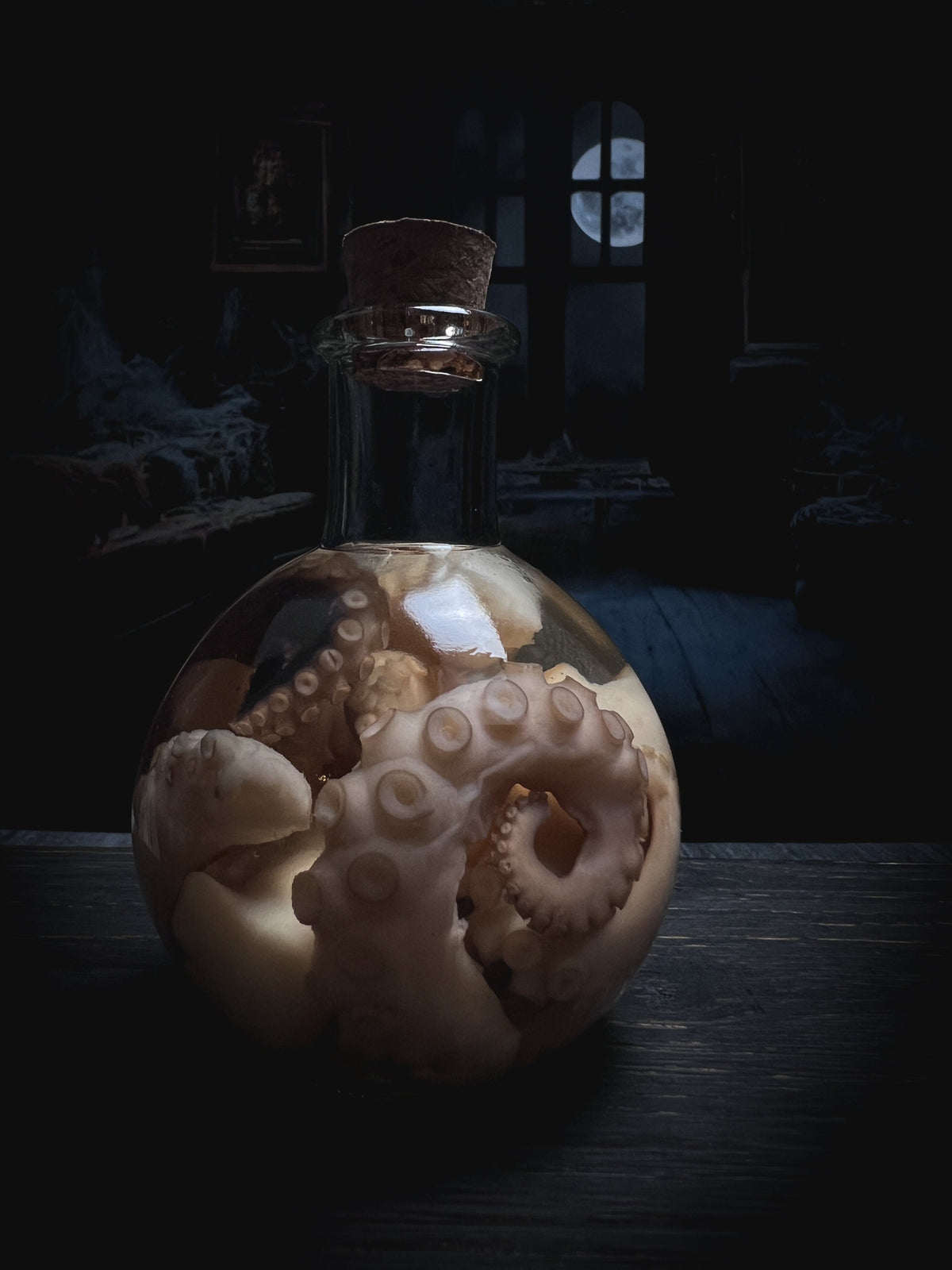 Octopus Tentacle Wet Specimen Potion Bottle