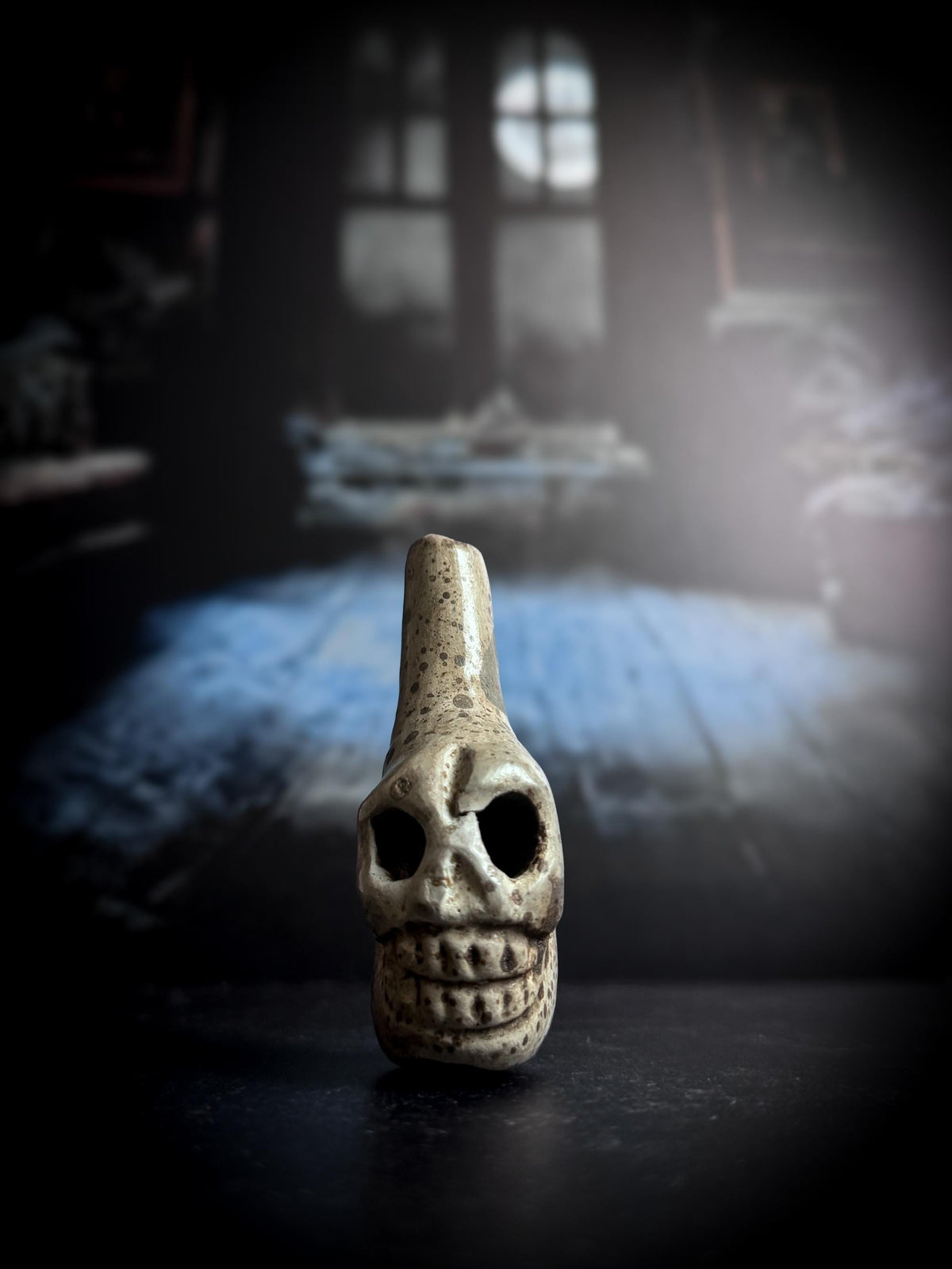 Handmade Clay Mini Aztec Death Whistle