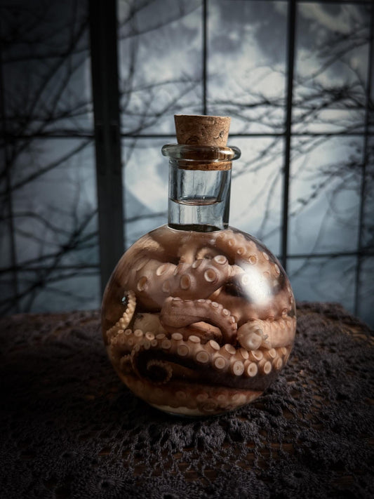 Octopus Tentacle Wet Specimen Potion Bottle