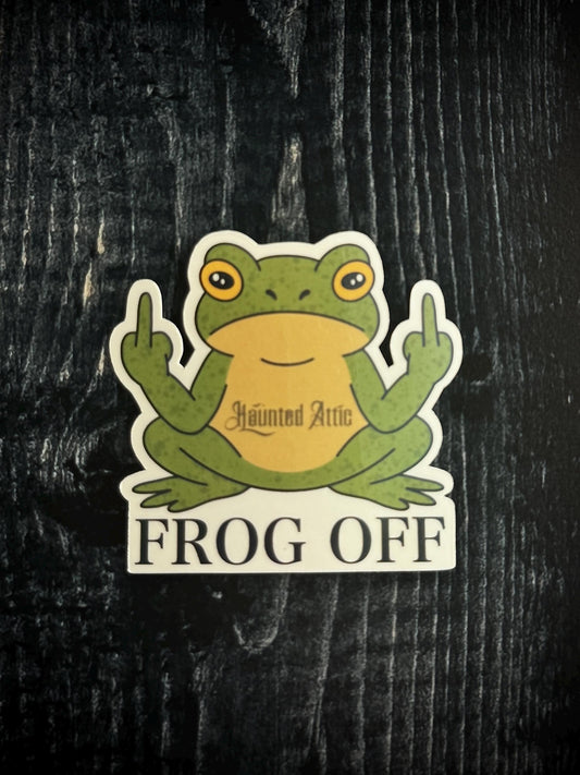 Frog Off Sticker