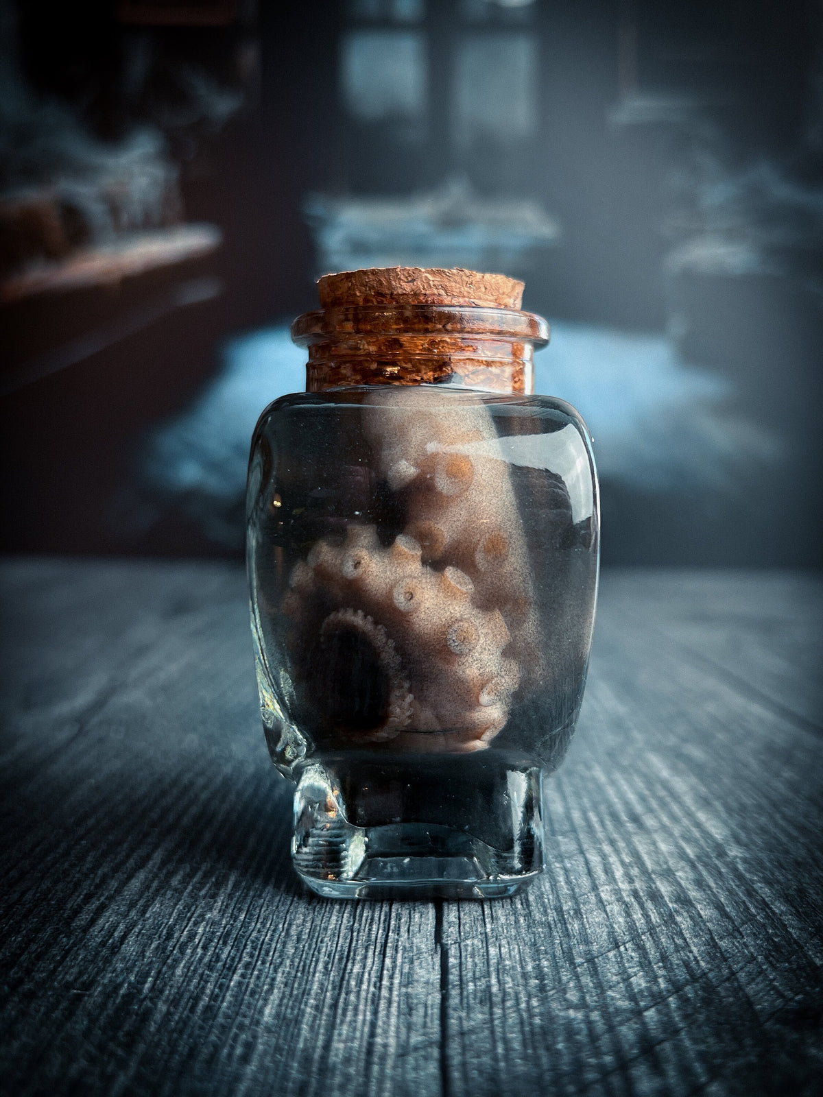 Mini Octopus Tentacle Wet Specimen Heart Bottle