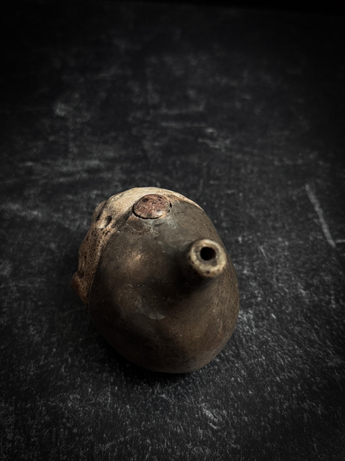Handmade Clay Jason Aztec Death Whistle