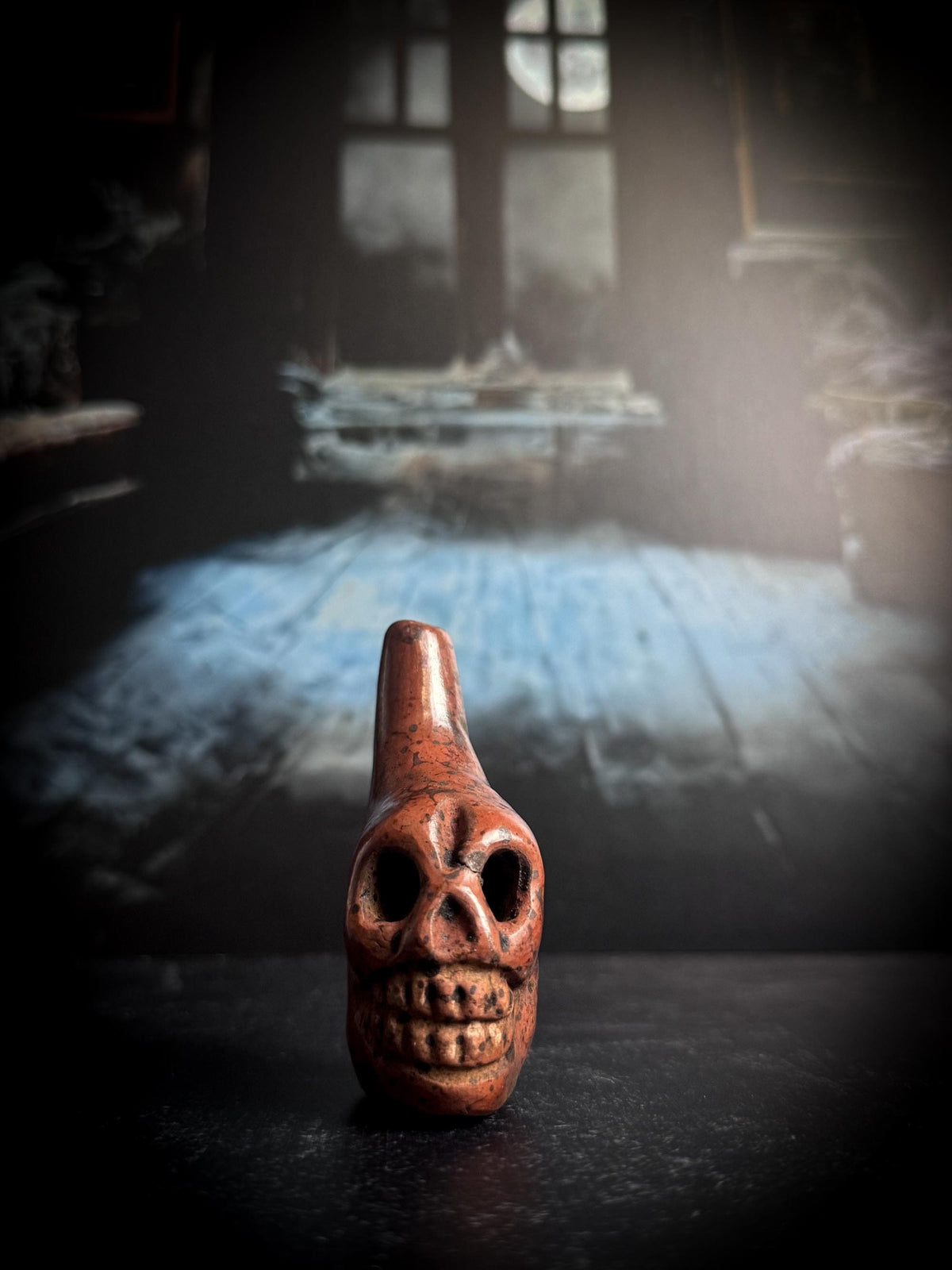 Handmade Clay Mini Aztec Death Whistle