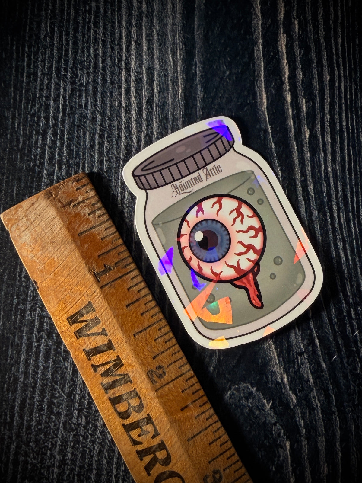 Eyeball Wet Specimen Holographic Sticker
