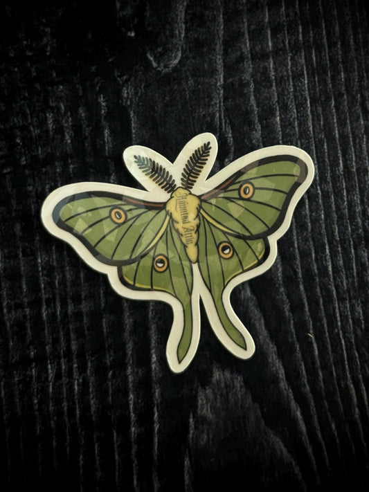 Luna Moth Sticker