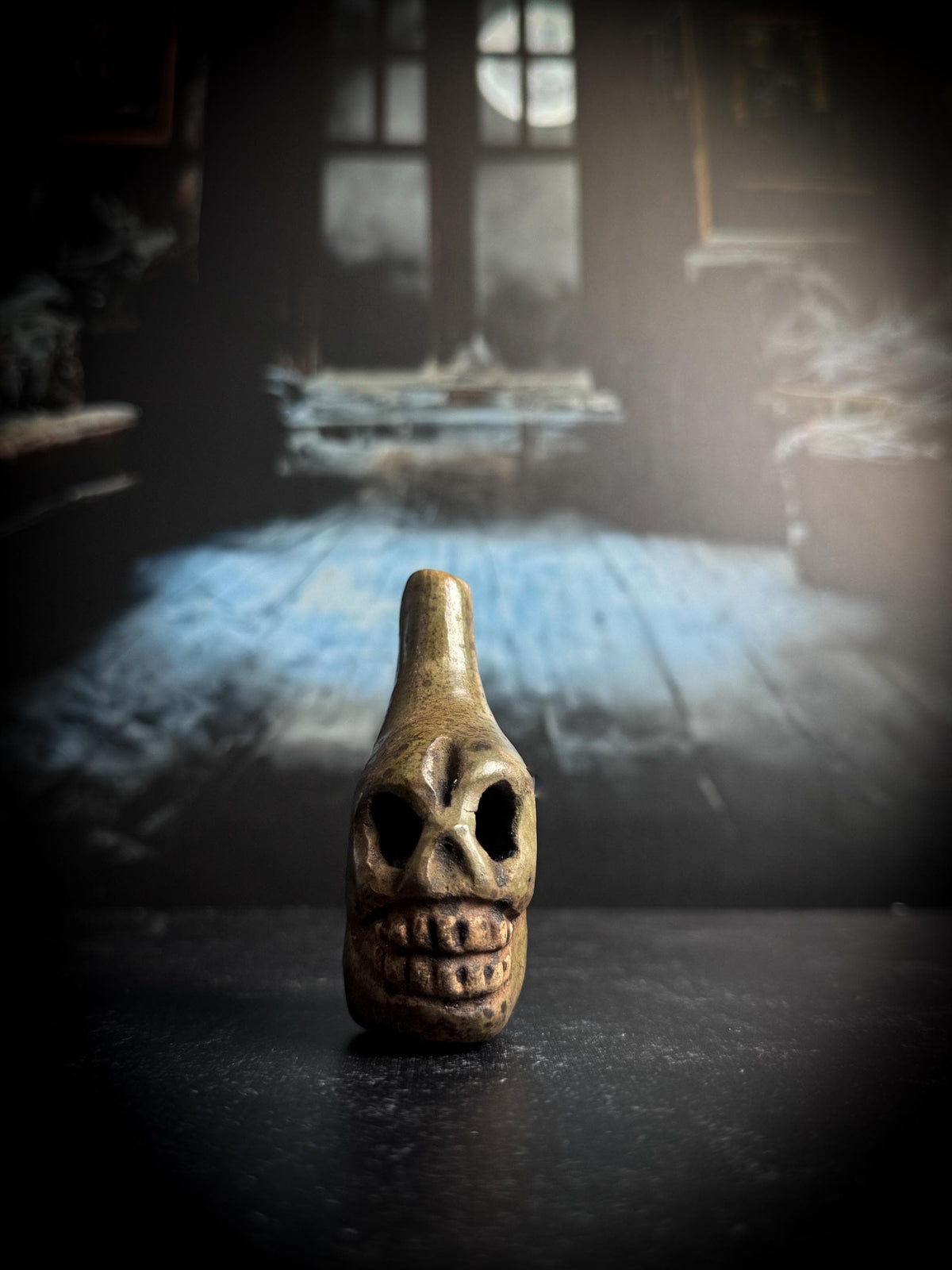 Handmade Clay Mini Aztec Death Whistle