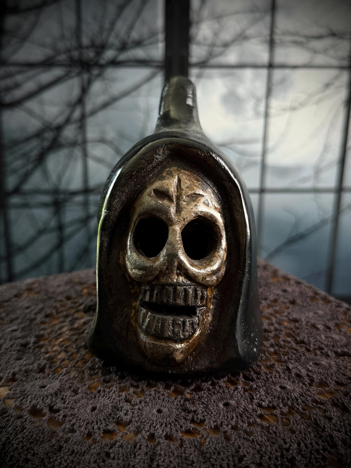 Handmade Clay Reaper Aztec Death Whistle