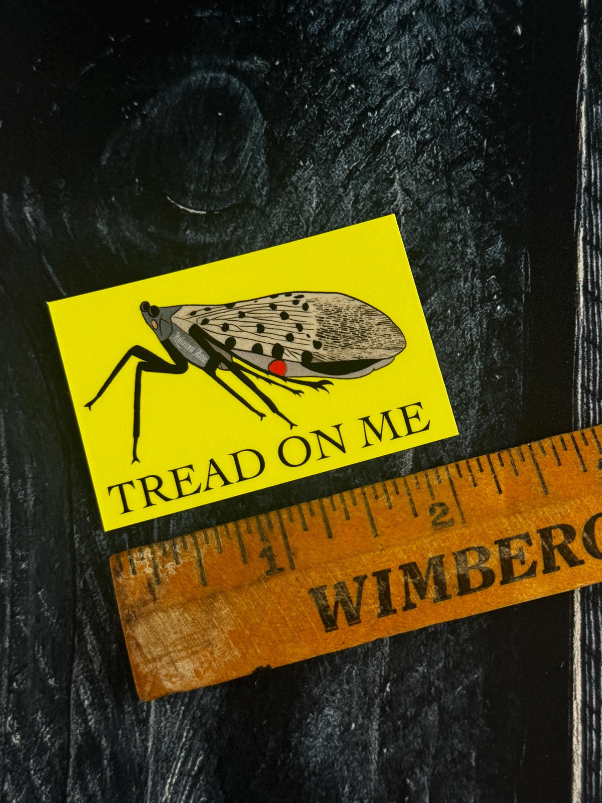Tread on Me Lantern Fly Sticker